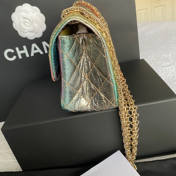 ‼️SOLD‼️NEW 20A CHANEL REISSUE 2.55 RAINBOW MINI - Picture 7 of 14